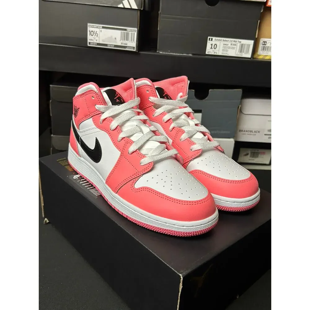 Jordan 1 Mid GS Pink Gaze / $110 Retail!! / Size 8.5W(7Y) / Brand New!!